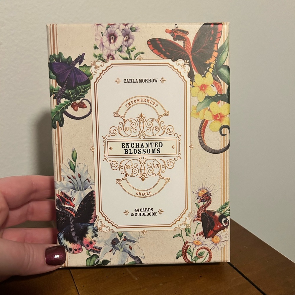 Butterfly printed taro cards